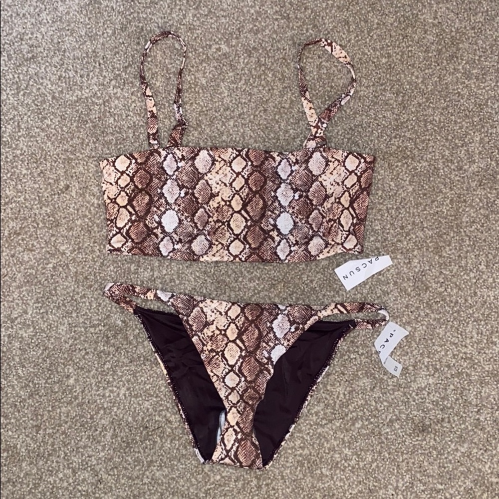 Snake skin swim suit size Medium